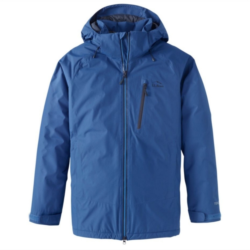 L.L. BEAN Men's Wildcat Waterproof Insulated Jacket TEK Primaloft Blue Small